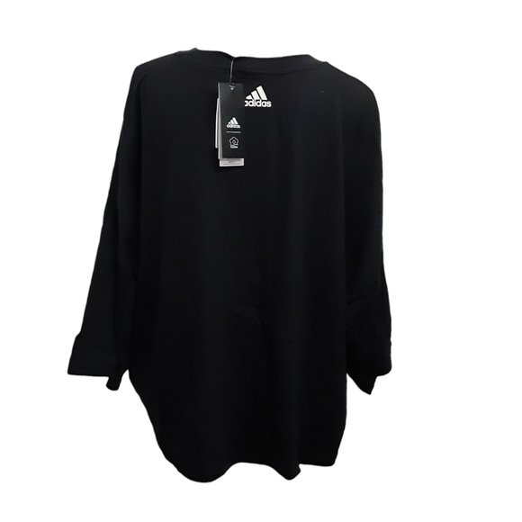 Adidas Cropped Tee Women Size 3X Loose Fit - Picture 2 of 5